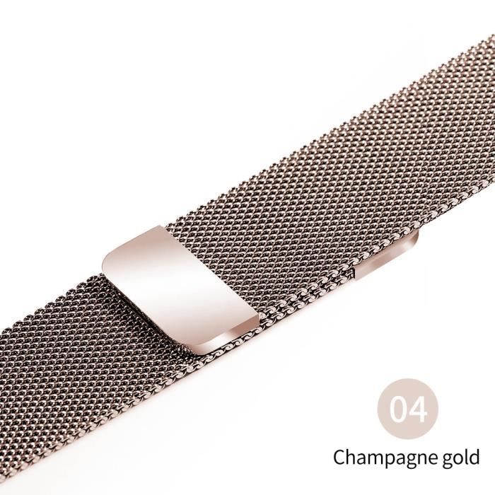 Strap-it Strap-it Bracelet Milanais Apple Watch (champagne)