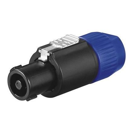 Lot De 4 Connecteurs Speakon NL4FX 4 Broches - Prises Haut-Parleur Métal Twist Lock Pour Ampli PA Sono