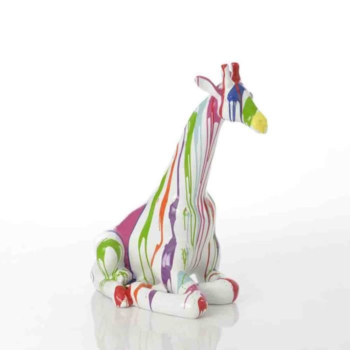 Girafe couchée trash - Amadeus 72 Multicolore