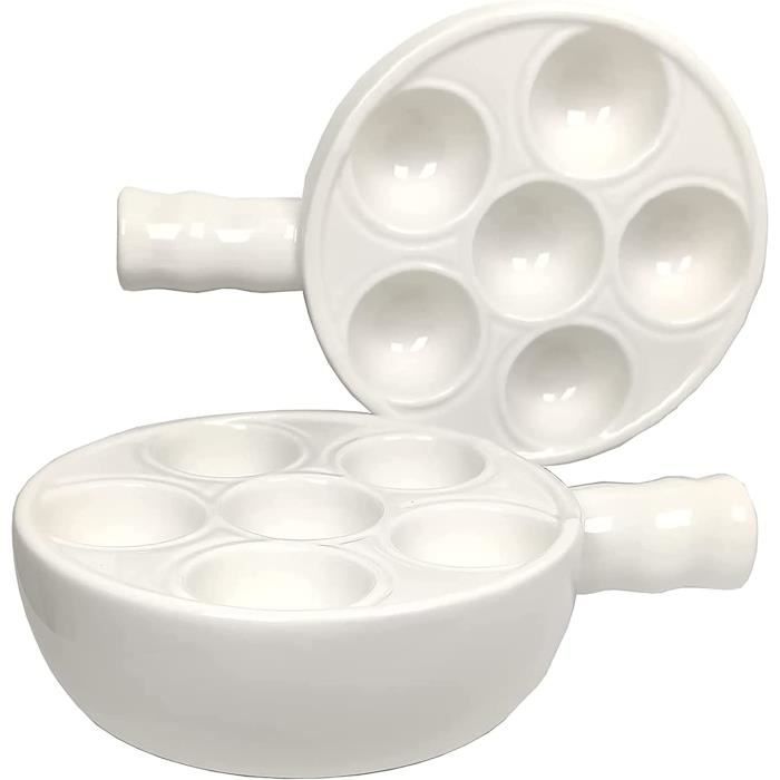 Assiettes à escargots porcelaine Limoges Bernardaud