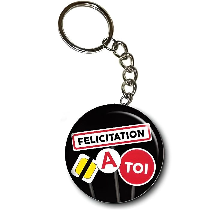Porte Cle Permis De Conduire Felicitation A Toi Cdiscount Bagagerie Maroquinerie