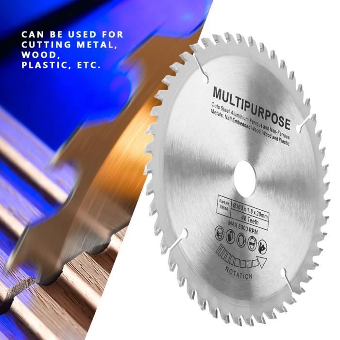 Lot 2 Lames Scie Circulaire Carbure Tungstène 115 Mm 40 Dents – Pour Meuleuse D'Angle, Coupe Bois Précise