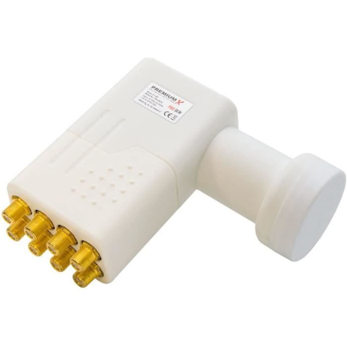 LNB Octo Maximum PQ-8 – Tête Universelle 8 Sorties 0,1 DB Pour
