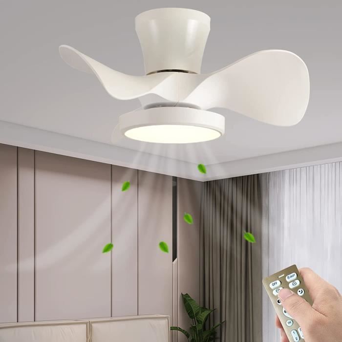 Ventilateur Plafond Extérieur Avec Lumière LED IP65 étanche - Télécommande & App | Pour Terrasse, Pergola, Gazébo