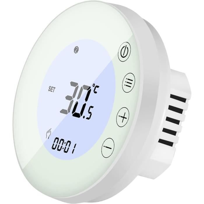 Thermostat intelligent pour eau et chaudière à gaz, chauffage au sol programmable avec écran LCD
