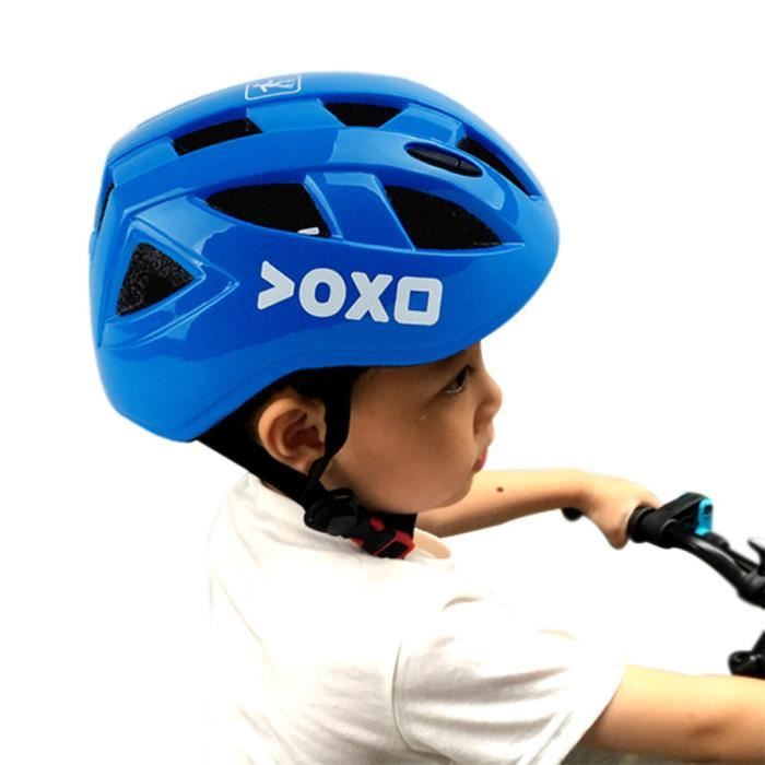 Bleu - H 8-12 ans - Casque de vélo moulé intégralement pour enfants, VTT,  vélo de route de montagne, casque d - Cdiscount Sport