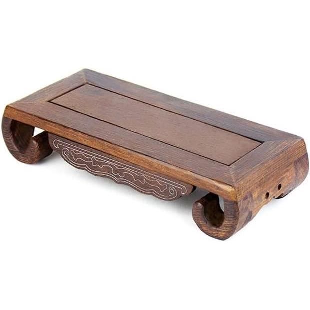 Table D'autel En Bois Gravée Triple Déesse - Pour Méditation, Cristaux, Tarot, Décoration Spirituelle