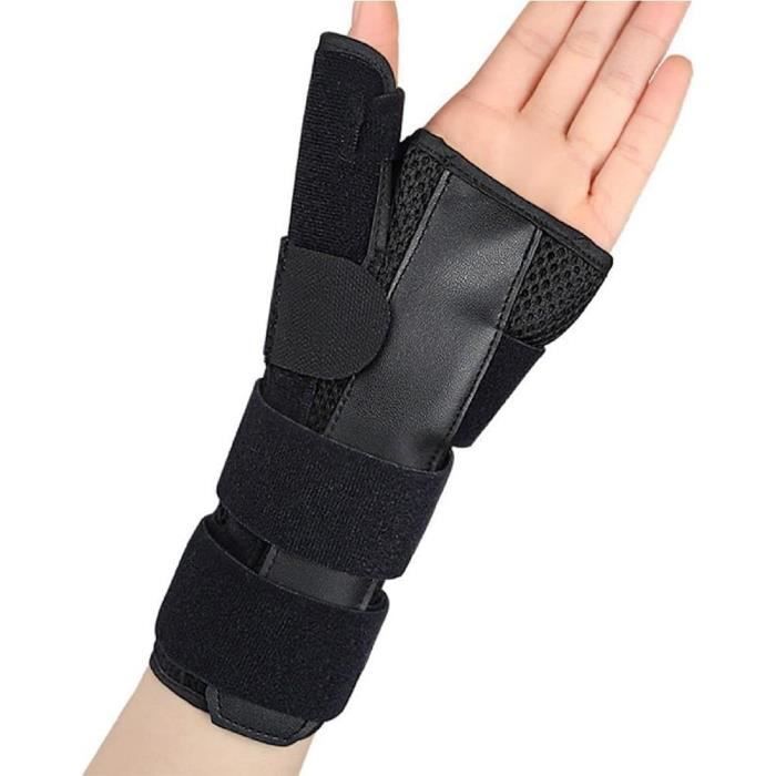 Attelle De Pouce/poignet – Stabilisateur Médical Réglable – Taille Unique – Noir – Neuf