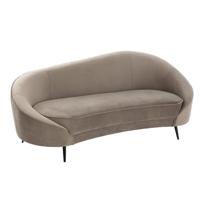 Canapé Design 3 Places Elisabeth 182cm Gris Canapé Design 3 Places Elisabeth 182cm Gris