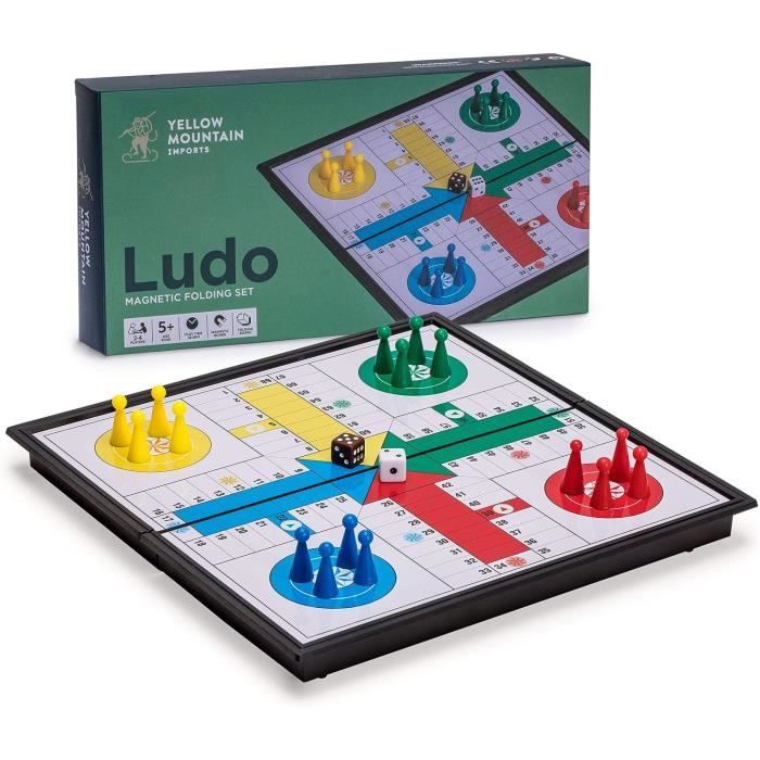 Jeu De Plateau Ludo Pliable Magn?�tique Pour Le Voyage - 25 Centim?�tres - Ensemble De Jeu De 