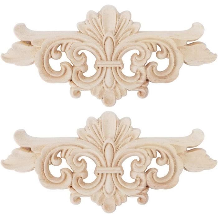Applique Angolari In Legno Intarsiato - Decorazione Floreale Per Mobili E Porte - Foto 10