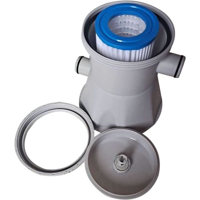 Lot De 2 Tuyaux Pompe Filtre à Sable Piscine 40,6 Cm - Diamètre 3,8 Cm Avec Écrous - Compatible Intex