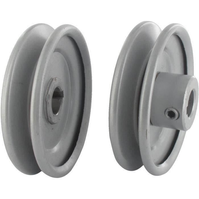 Poulie clavetée gorge trapézoïdale Ø ext. 88,90 mm Ø int. 15,88 mm PGT15