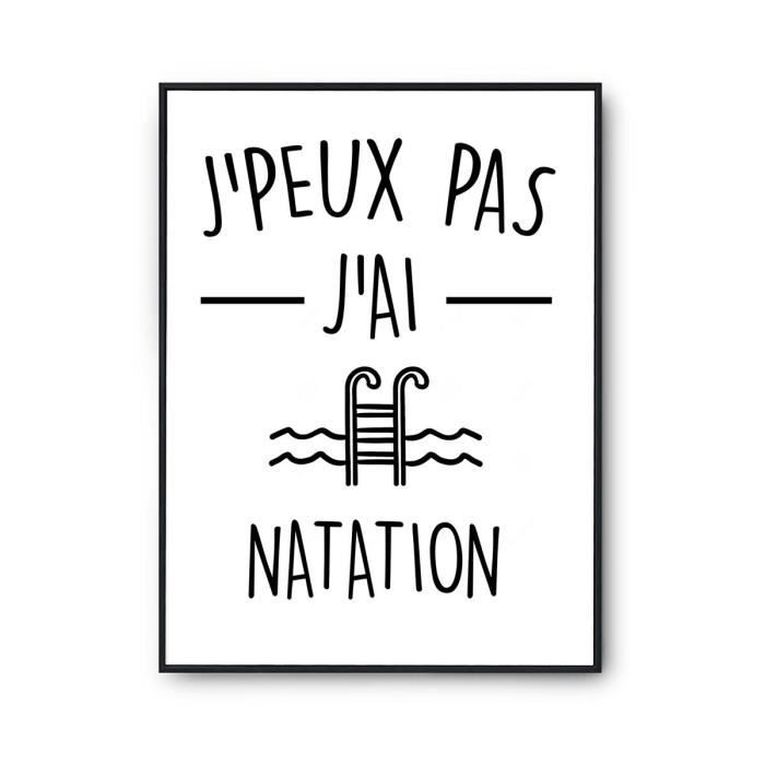 Planetee Affiche Moto GP 'J'peux Pas, J'ai Moto GP' - Poster Humour A4 Premium