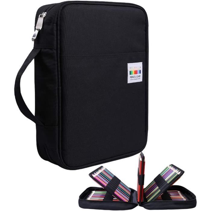 Trousse à Crayons 200 Emplacements - Organisation Pour Crayons De Couleur, Stylos & Matériel D'Artiste, Portable - 8