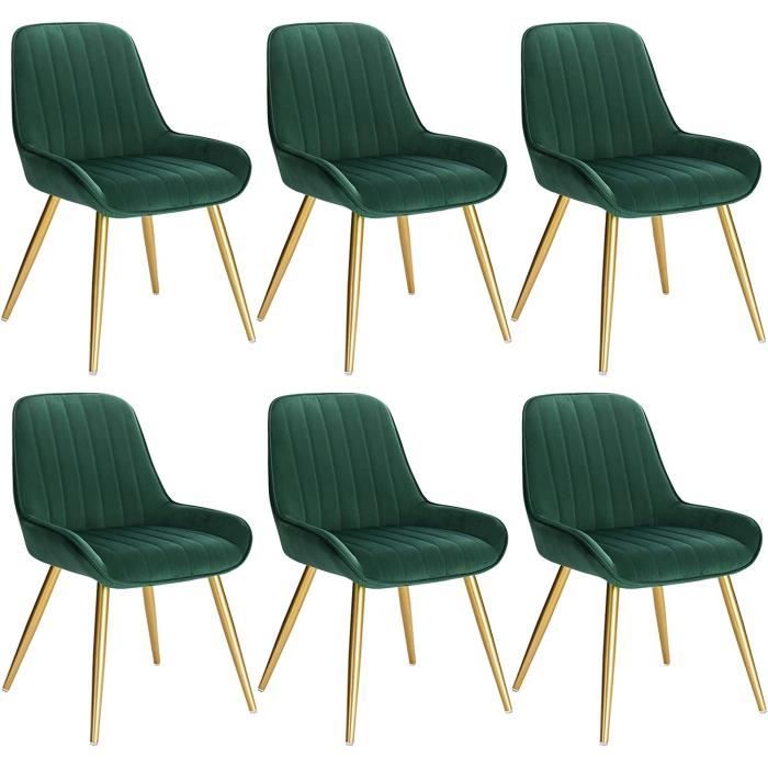 Lot De 2 Chaises De Salle à Manger - Dossier Incliné, Pieds Métal, Effet Grain De Bois - Neuves