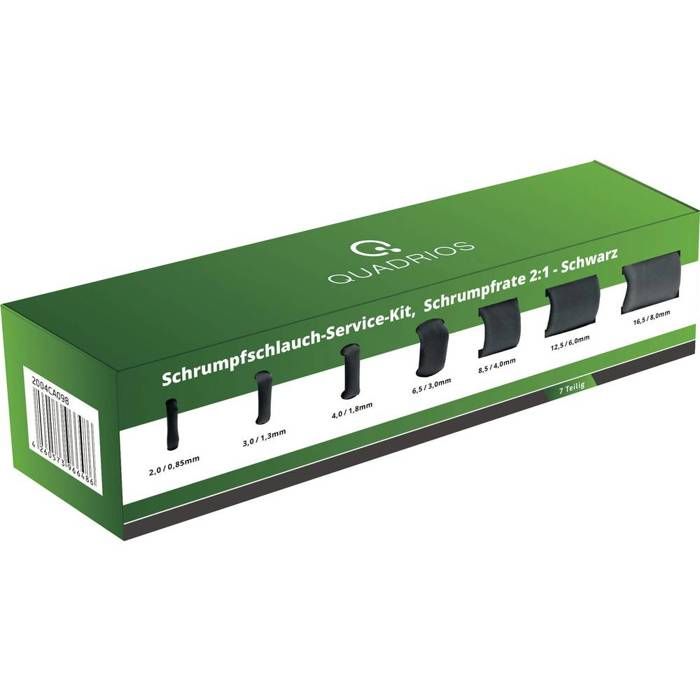 Lot De 100 Gaines Thermorétractables ChiliTec - 6 Tailles, 10cm Long, Taux 2:1 | Pour Isolation Câbles Électriques