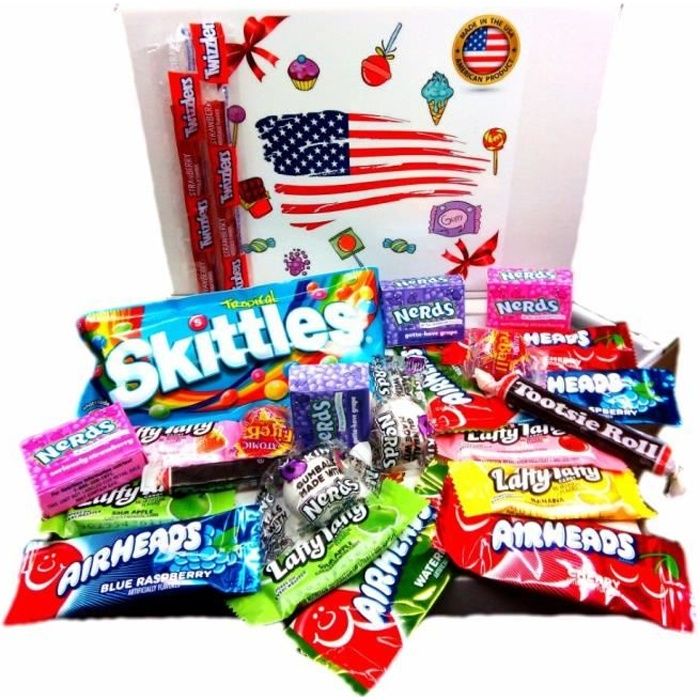 PACK CHEWEE snacks bonbon americain import etats unis box pas cher kit  melange confiserie friandises americains nerds bonbons - Cdiscount Au  quotidien