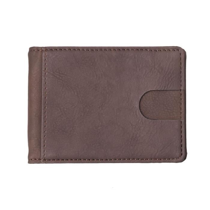 Portefeuille Portebillets En Cuir Vintage Rouge - Très Bon état (TBE) - Style Classique Léger