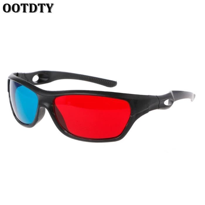 Lot De 5 Lunettes 3D Rouges Et Bleues Universelles - Cinéma Maison, TV, Jeux