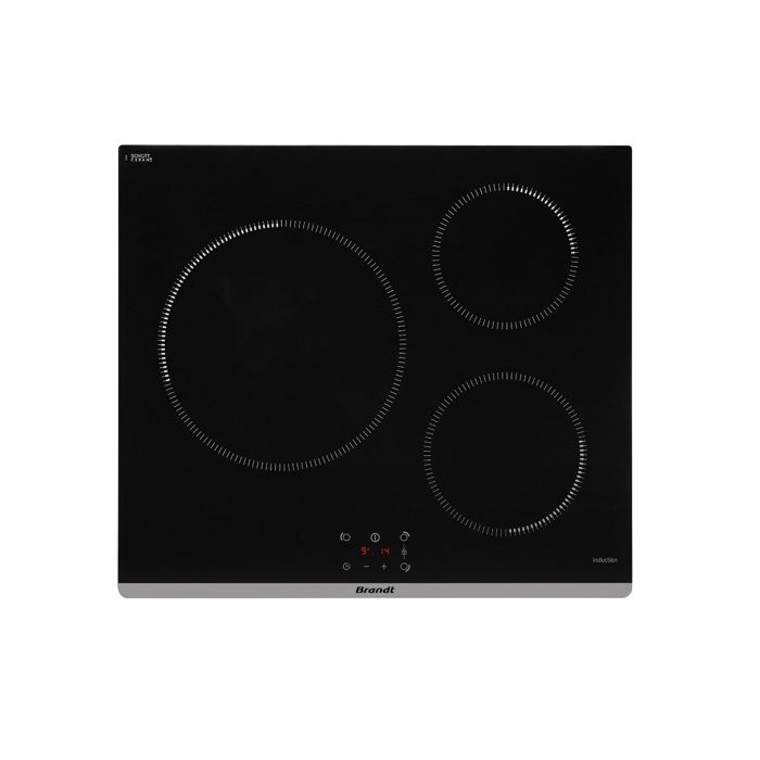 plaque de cuisson BRANDT BPI6364B 3 foyers induction 60 cm - vue 9