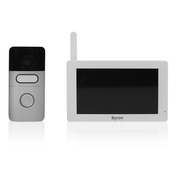 Interphone vidéo sans fil Byron DIC-22615 – communication bilatérale – écran tactile