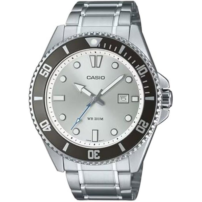 Montre - CASIO - MDV-107D-7AVDF - Acier Inoxydable - Étanche 200m - Double Affichage