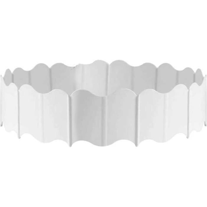 Bordure de jardin plastique flexible 10m avec piquets noir VOUNOT