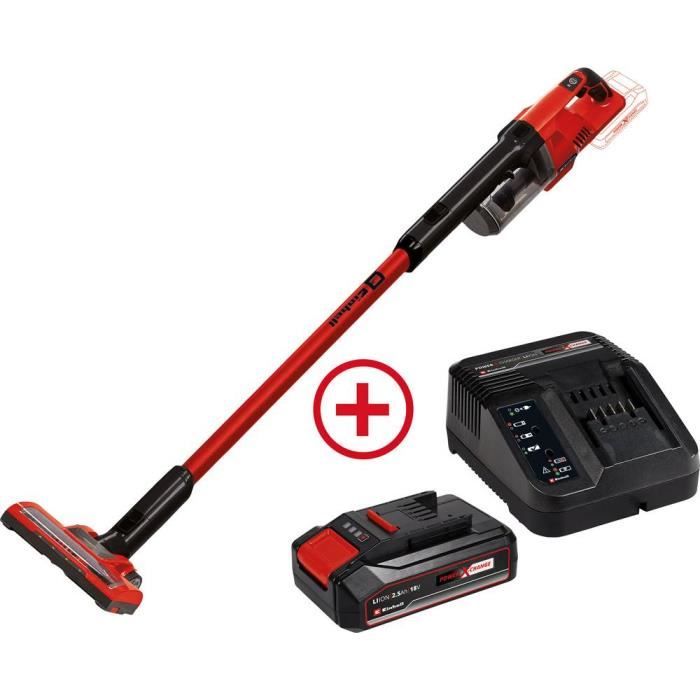 Aspirateur à main sans fil sans sac Einhell Power X Change TE SV 18 Li + 2 5 Ah Starter Kit