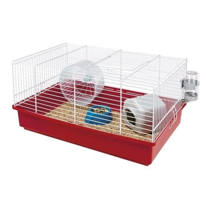 cage hamster - une roue, une mangeoire, une maisonnette, un abreuvoir - ferplast