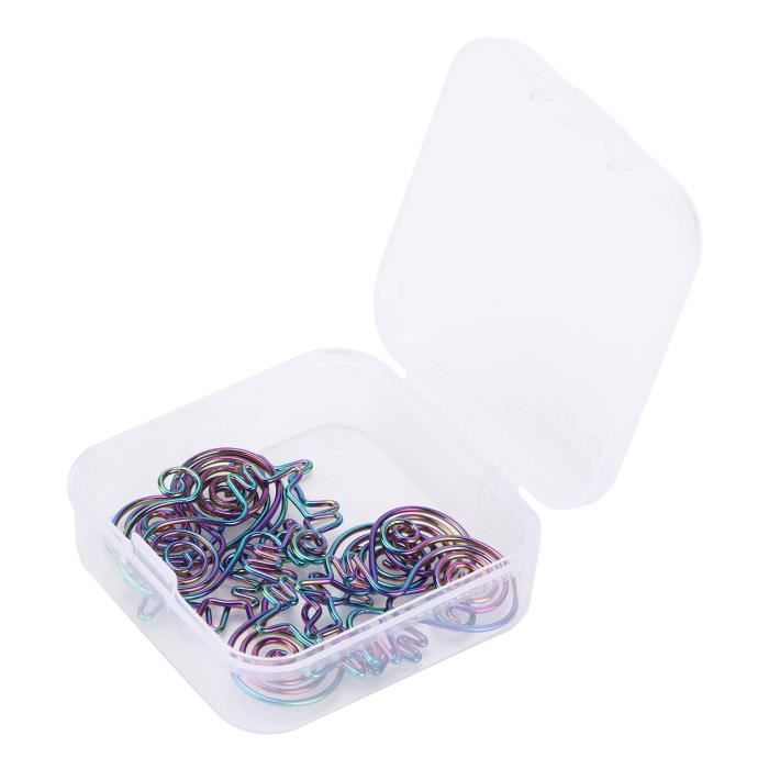 10 Pièces Trombone Animal Coloré En Forme De Chat Portable Créatif Pour