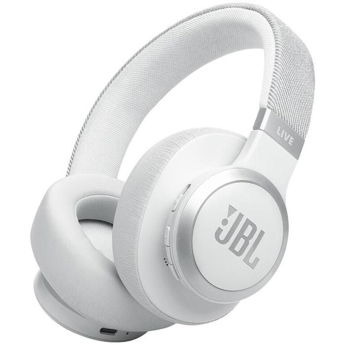 Casque audio - JBL - Live 770 NC - Blanc - Réduction de bruit adaptative - 65h autonomie Casque audio - JBL - Live 770 NC - Blanc - Réduction de bruit adaptative - 65h autonomie