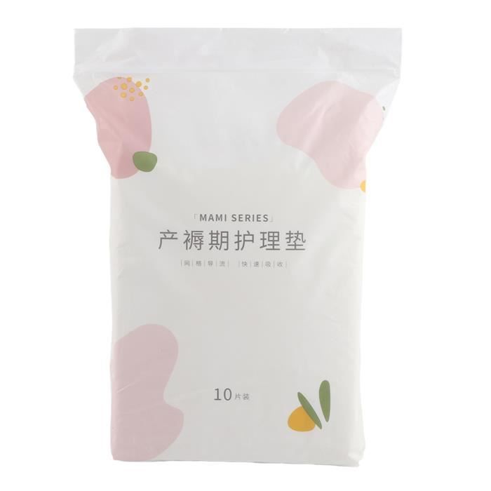 10 pcs Tampons Hygiéniques Incontinence Underpad Une Seule Serviette