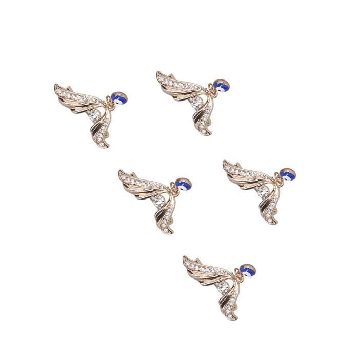 Broche Oiseau Strass Robe Écharpe Châle Broches