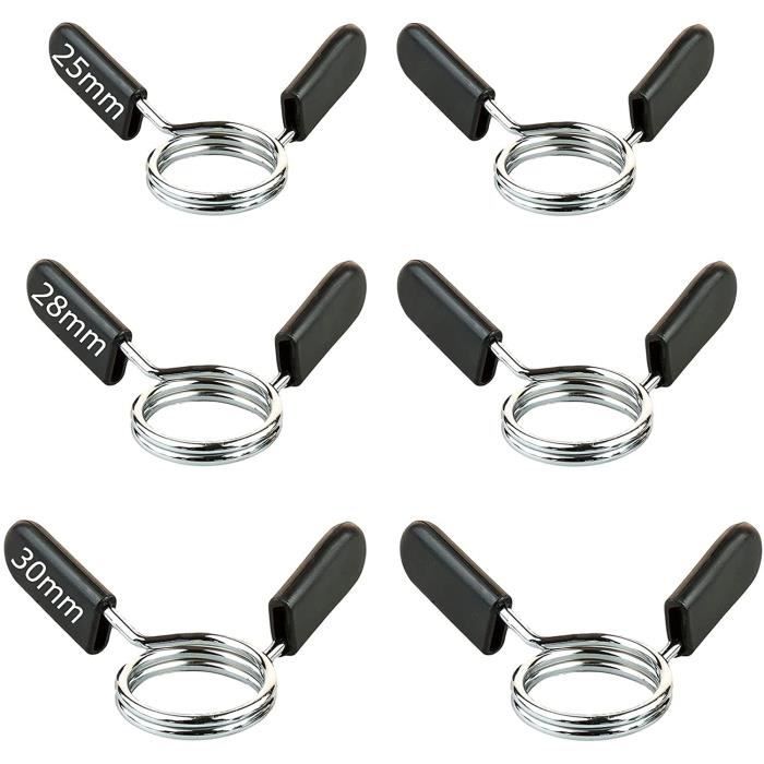 Pinces métalliques robustes-paquet de 6 pour pinces à ressort pour le travail du bois, pinces à