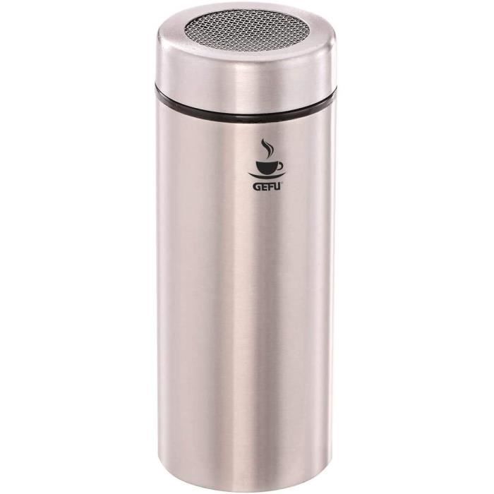 Saupoudreuse Inox - Distributeur Sucre Glace/cacao - Tamis Fin Avec Couvercle