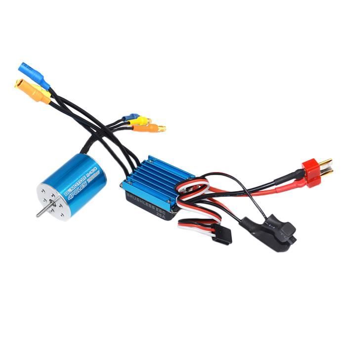 Moteur sans balais sans capteur RC 2435 KV4800 / 4500 / 3300 4P avec ESC sans balais 25A pour voiture tout-terrain 1/16 1/18 RC  26