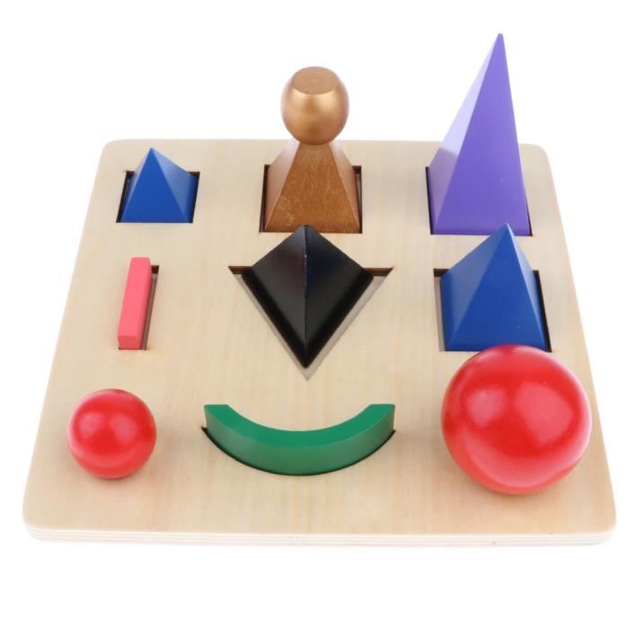 Matériel De Langue Montessori - Symboles De Grammaire Solides Avec Jouet à Plateau Découpé