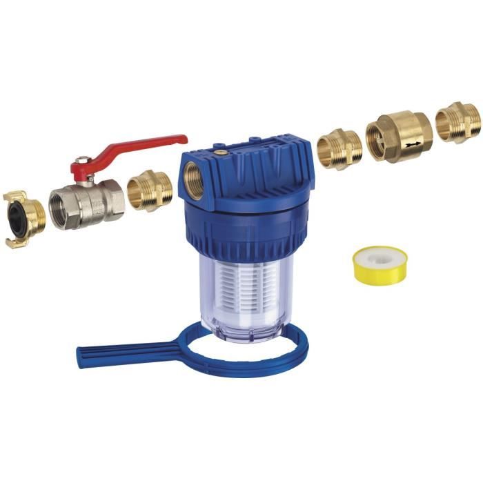 Kit de montage de pompes Metabo MSS 310 HWAP Filtre de protection Soupape de retenue Raccord rapide
