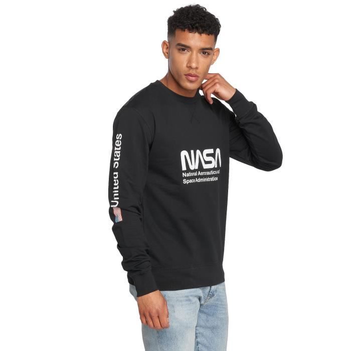 Shirt Nasa Homme Sweat Nasa Noir Nasa MARS03S-BLACK Noir Livraison