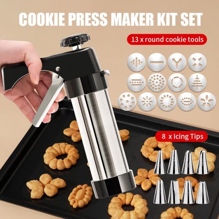 Presse à Biscuits Mirro 358AM Vintage - 12 Disques Et 3 Embouts