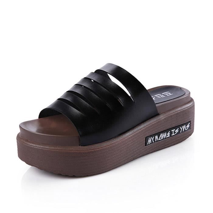 mules femme plateforme
