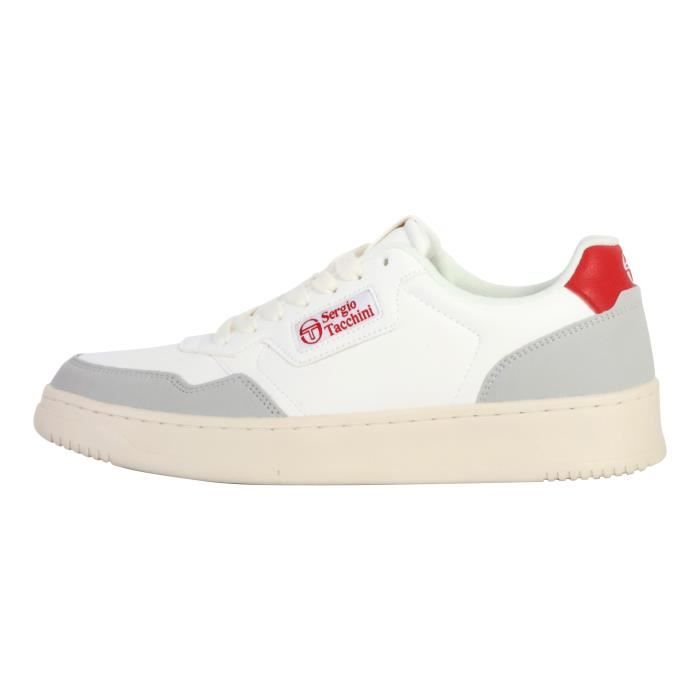 Sergio Tacchini Basket Cuir Gant Version basse - Gant - Sergio Tacchini Siena - À lacets - Rond - Gant imprimé - Étiquette G
