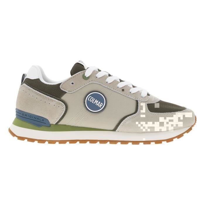 Colmar Baskets basses en cuir nubuck - Colmar - Gris - Lacets - Adulte - Plat