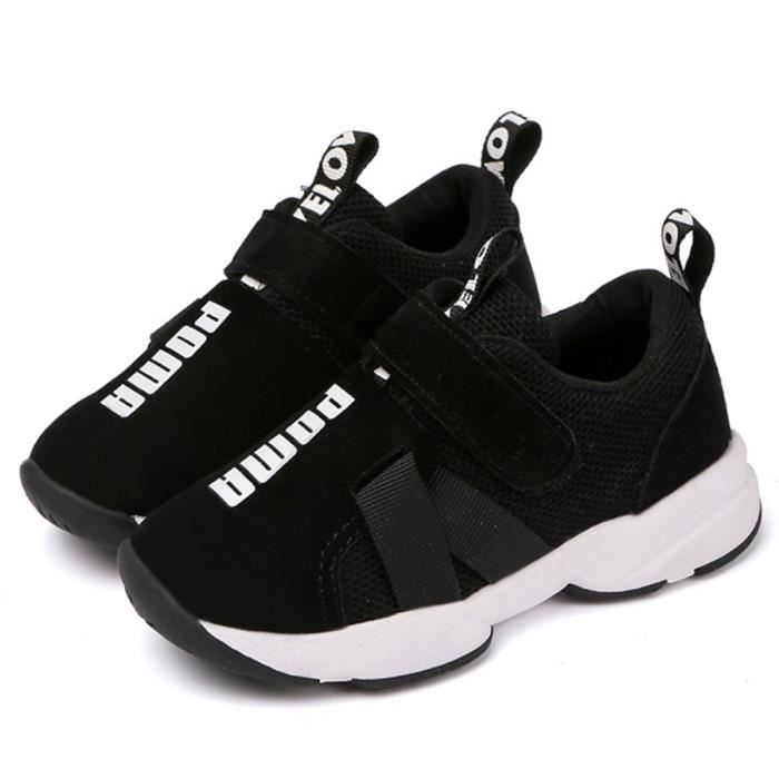 Daclay Chaussures Enfants Garçons Filles Sneakers Maille Légère Supérieure Confortable Baskets Velcro en Plein Air pour Enfants Unisexe 