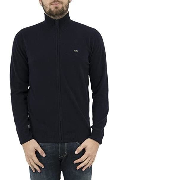 gilet lacoste bleu