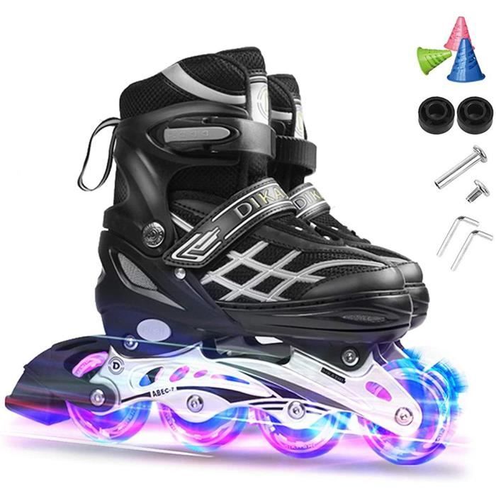 Rollers Enfant Confortable avec Roues Taille Ajustable Patins à