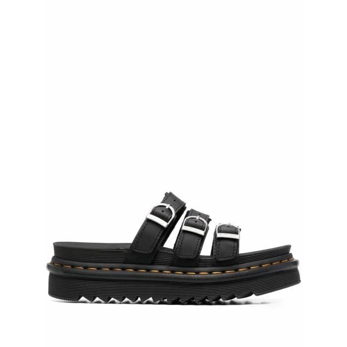 DR. MARTENS FEMME 25456001 NOIR CUIR SANDALES Noir Cdiscount Chaussures