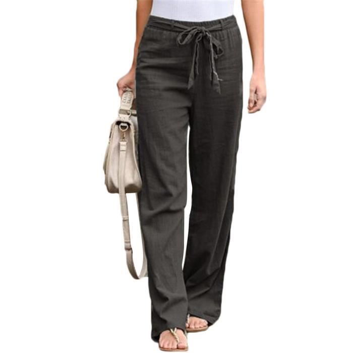 Pantalon leger et ample femme - Cdiscount