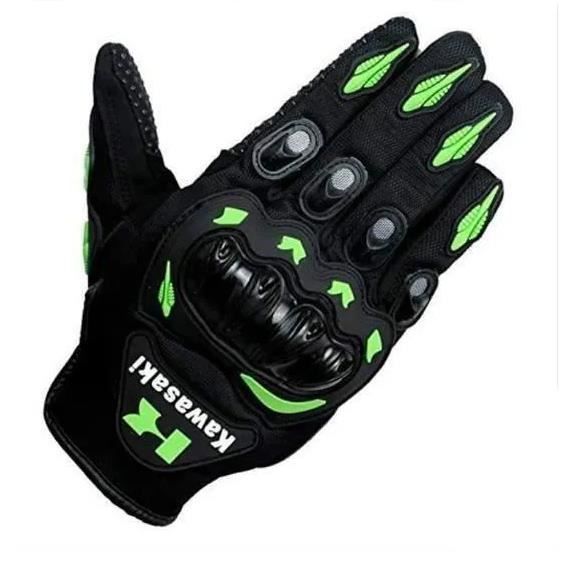 High-Taille M - Noir - Gants De Moto Respirants Avec Doigts Complets